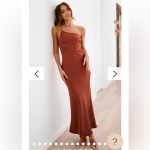 Billy J Margot maxi dress rust